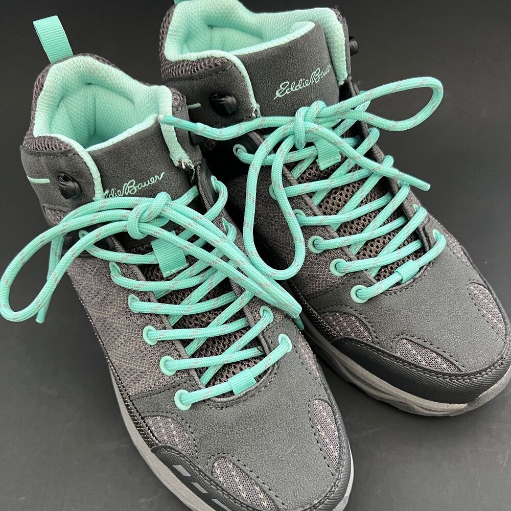 Eddie Bauer Crater Lake Women's Hiker Sneaker Boots Sz 6M Grey /Blue NIB